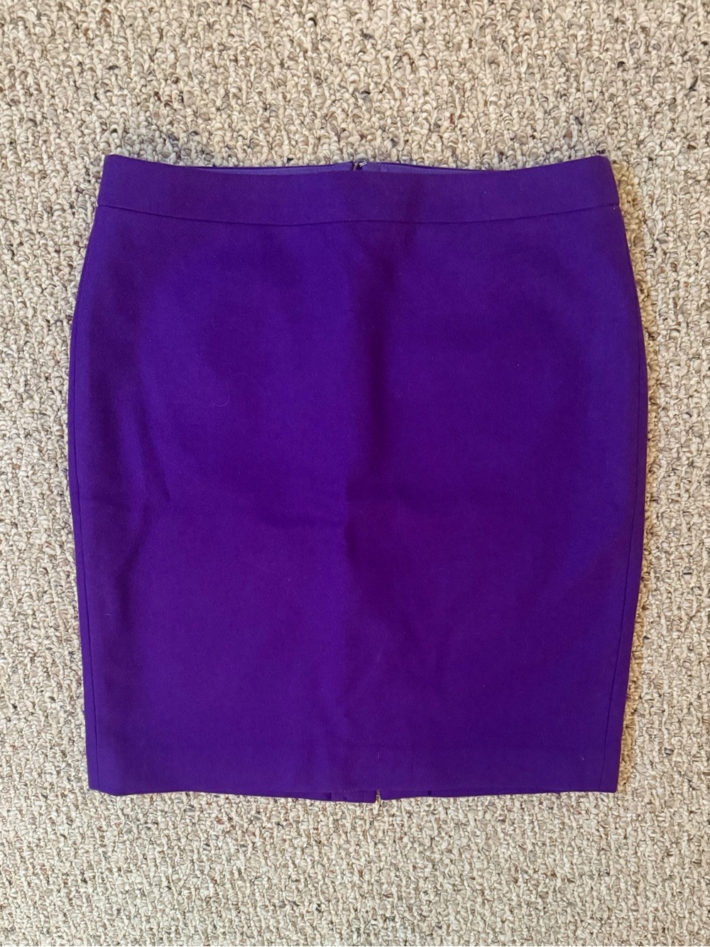 J.Crew The Pencil Skirt | Purple | Wool Blend | Size 12